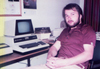 Der Autor 1980 vor seinem CBM 3032 CBM