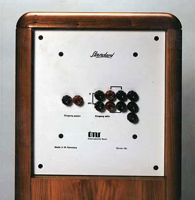 Rückwand TMR Standard -Biwiring-Option Rückwand TMR Standard -Biwiring-Option